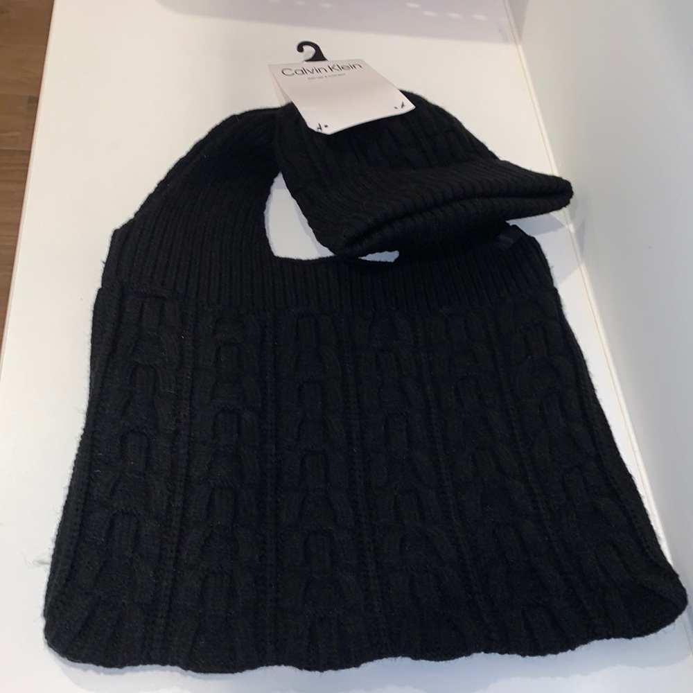 Calvin Klein Knit‎ Hat And Tote Bag